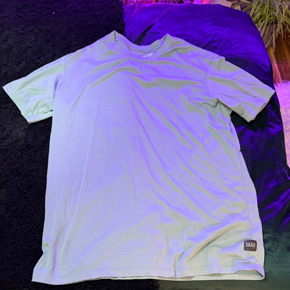 Saxx Men's Light Blue Short Sleeve Tee